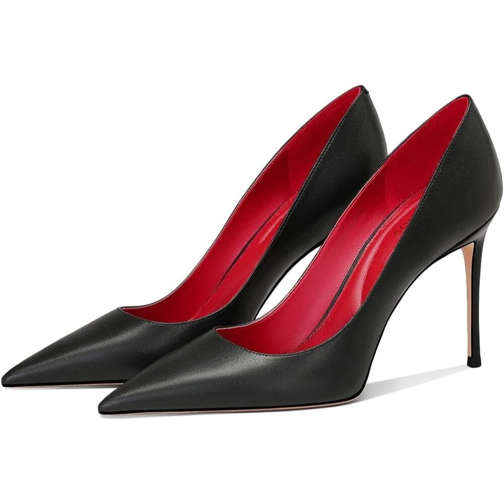 ⚡Women's Black High Heel Pumps Elegant Stiletto Heels with Cushioned Insole - Picture 2 of 8